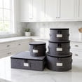 thumbnail image 5 of Quilted Dish Moving Boxes with Dividers, 5-Piece Set for Packing Plates, Wine Glasses & Fine China, Padded Storage Containers for Secure Moving & Organization, 5 of 6