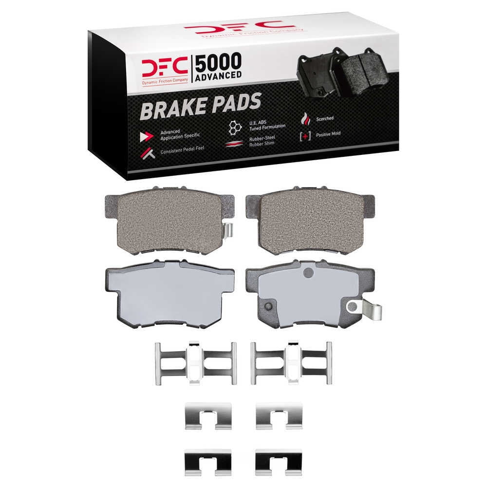 Dynamic Friction Company 1552-0536-01 DFC 5000 Advanced Brake Pads - Ceramic and Hardware Kit - OE