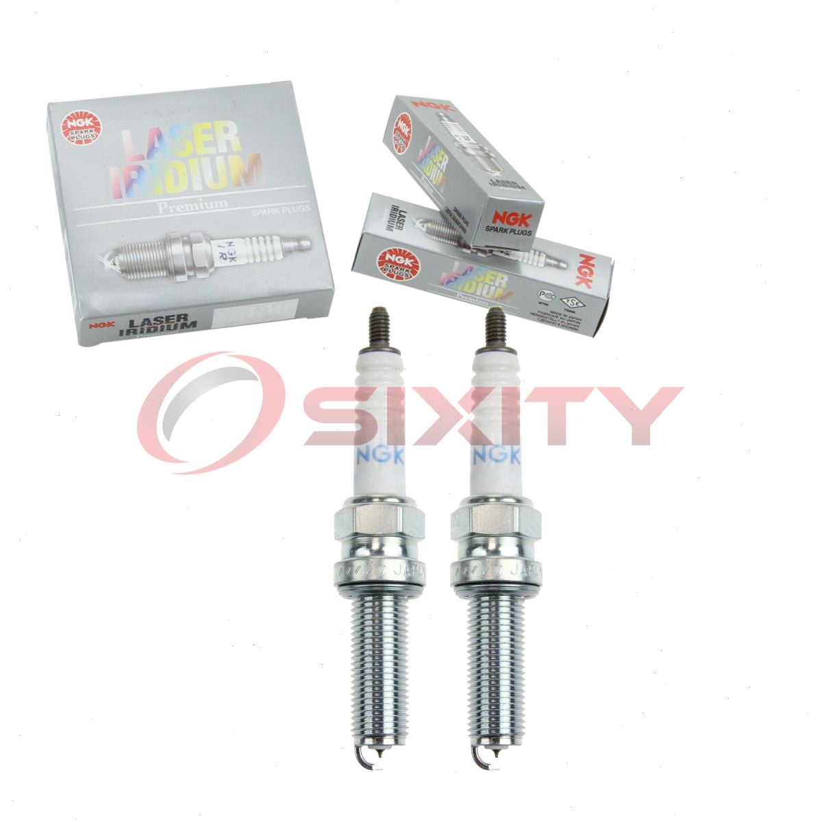 2 pc NGK 96956 Laser Iridium Spark Plugs for Ignition Wire Secondary