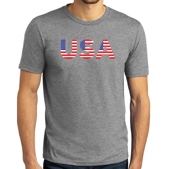 Buy Cool Shirts Mens 3D USA Patriotic Americana T-shirt, 4XL Grey Frost