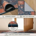thumbnail image 4 of Washable 2x3 Entry Rug Front Door Indoor, Farmhouse Small Area Rugs for Kitchen, Bathroom, Entrance, Non Slip Rubber Backed, Perfect for Boho Décor (2x3 Navy Blue), 4 of 9