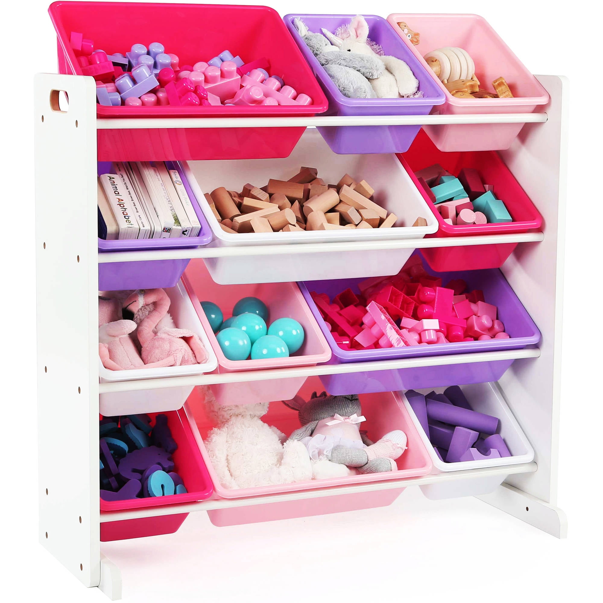 Delta Children Kids Toy Storage Organizer with 12 Plastic Bins 