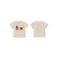 thumbnail image 2 of RUINIXCW Toddler Baby Boy Girl Halloween Shirt Outfit Kids Baby Boys Girls Summer Fall T Shirt Clothes Pumpkin Ghost Embroidery Short Sleeve Shirts Pullover Top, 2 of 9