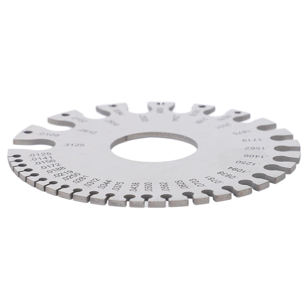 Calibre de Soldadoura de Alambre, Medidor de espesor de metal de espesor Portátil Resisten Acero inoxidable de acero inoxidable fácil de usar para la industria de la fabricación