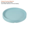 thumbnail image 3 of Plant Pot Saucers 4.5 Inch, 2 Pack Ceramic Round Flower Drip Tray for Indoor Outdoor, Turquoise, 3 of 6