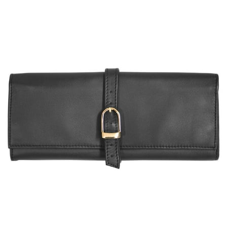 Royce Leather Genuine Leather Luxury Suede Lined Jewelry Roll NEW