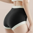 thumbnail image 4 of Edvintorg Maternity Underwear Women's Color Block High Waisted Maternity Pregnancy Panties Postpartum Mother Under Bump Underwear, 4 of 7