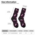 thumbnail image 2 of Balery Breast Cancer Awareness3 Calcetas Largas con Estampado para Hombre y Mujer – Suaves y Transpirables, Talla Única (US 5-11), 2 of 6