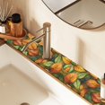 thumbnail image 2 of Yayeee Faucet Mat for Kitchen Sink 14.7" Diatomite Long Splash Guard Pad, Green Retro Leaves, 2 of 7