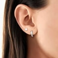 thumbnail image 4 of Opal Stud Huggie Hoop Earrings: Hypoallergenic 14K Gold/Silver/Rose Gold Plated Small Hoop Earrings for Women Sensitive Ears, 4 of 10