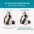 thumbnail image 6 of DODOING Back Massager Shiatsu Neck Shoulder Massager Electric Back Massage with Heat Kneading Massage for Shoulder, Travel, Office, Home, Car, 6 of 8