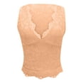 thumbnail image 5 of MIXUE Tank Top for Women Summer Solid Color Floral Lace V Neck Sleeveless Slim Fit Casual Night Out Camisole Vest Womens Tank Tops Outwear,Orange,XXL, 5 of 5