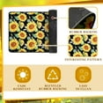 thumbnail image 5 of Bencailor 2 Pcs Sunflower Kitchen Rugs and Mats Set of 2 Sunflower Decor Sunflower Rugs for Kitchen Christmas Floor Mat Non Slip Washable Runner Doormat Home Holiday Decor, 17 x 30 Inch, 17 x 47 Inch, 5 of 6