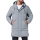 thumbnail image 5 of Chaqueta acolchada con capucha INSPIRE CHIC para hombre, abrigo de invierno de longitud media, cálido, con cremallera y acolchado, color gris, 5 of 6