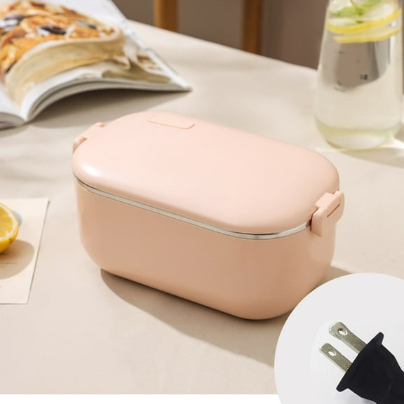 Cordless Electric Lunch Box for Adults,Rechargeable Self-Heating Food Warmer with 1L SS Container,Battery-Powered Heated Lunch Box,Perfect for Travel/Office/Car/Construction Site,5-Speed Smart Timer