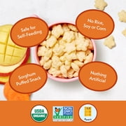 (2 pack) Once Upon a Farm Organic Baby Puffs, Mango, Carrot & Coconut, 1.5oz Canister