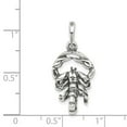 thumbnail image 3 of FB Jewels Sterling Silver Antiqued Scorpio Pendant, 3 of 5