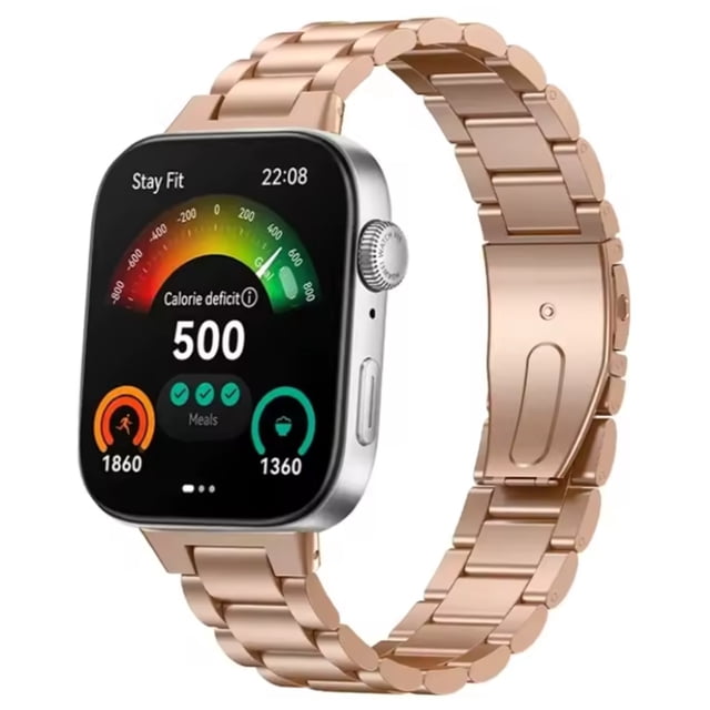 Correa para Huawei Watch Fit 3/4/4 Pro, Acero Inoxidable Eslabones
