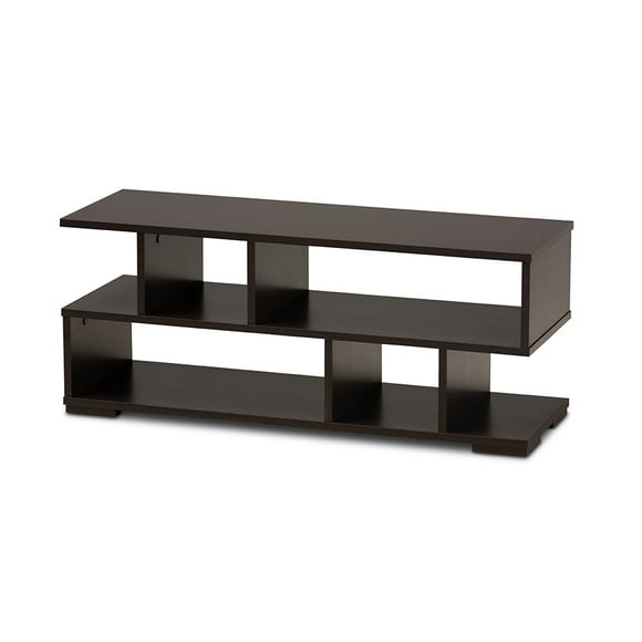 Baxton Studio Arne Mueble para TV de madera con acabado marrón oscuro moderno y contemporáneo Baxton Studio 1.93271E+11