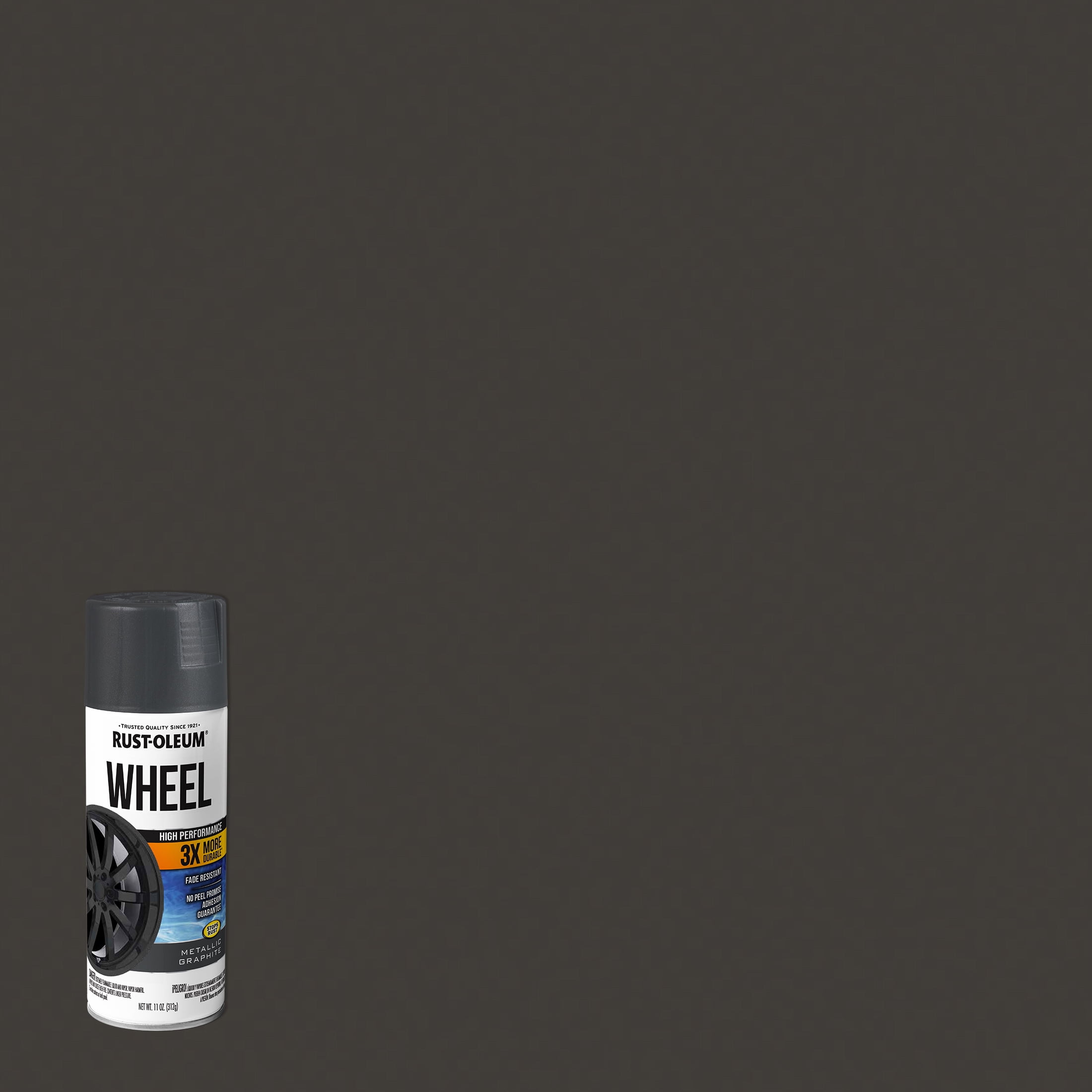 6 Pack, Graphite, Rust-Oleum Automotive Wheel 3X Metallic Spray Paint-366441, 11 oz