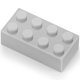 thumbnail image 2 of Set de bloques de construcción Feleph Basic Parts 320 piezas gris claro, 2 of 6