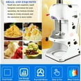 thumbnail image 3 of Commercial Ice Shaver 350W 198lbs/h Electric Snow Cone Maker with Adjustable Ice Texture Ice Crusher Smoothie Machine Slush Machine Ice Cream Smooth Cocktail 110V, 3 of 11