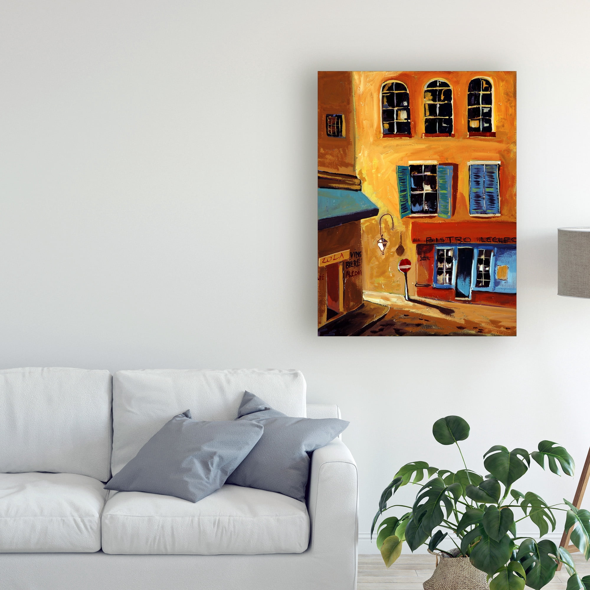 Trademark Fine Art 'Bistro Le Clec' Canvas Art by Patricia A. Reed