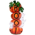 thumbnail image 2 of Northlight Stacked Boo Pumpkins with Ghosts Metal Halloween Porch Sign - 33", 2 of 9