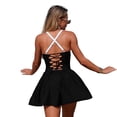 thumbnail image 4 of Women'S One-Piece Swimsuits Tummy Control Swim Dress Black L, 4 of 9