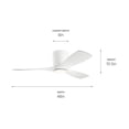 thumbnail image 6 of Kichler 300032MWH Volos Contemporary 48" Ceiling Fan With Light In Matte White, 6 of 7