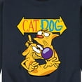 thumbnail image 3 of CatDog - Shh! CatDog - Men's Crew Neck Fleece Pullover, 3 of 5