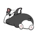 thumbnail image 5 of Alfombril de baño de dibujos animados lindo Antideslizante animal de secado rápido Cojines suaves Alfombra de baño para entrada del baño perro gris Sunnimix Cojín de suelo, 5 of 7