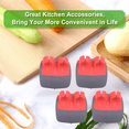 thumbnail image 5 of Pelador de frutas de 4 piezas, pelador de patatas para dedos, pelador de verduras para cocina, pelador de frutas de mano con cómodo agarre de goma para los dedos, 5 of 5