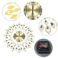 thumbnail image 6 of DENEST 26.4 in Gold Luxury Peacock Large Wall Clock 3D Metal Living Room Watch Home Decor, 6 of 11