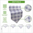 thumbnail image 5 of Purple Plaid Table Runner Linen Burlap Table Runner 70 Inches Long Spring Summer Farmhouse Buffalo Checkered Dresser Scarves for Kitchen Island Coffee Dining Party Wedding Holiday Decor 13"x70", 5 of 8