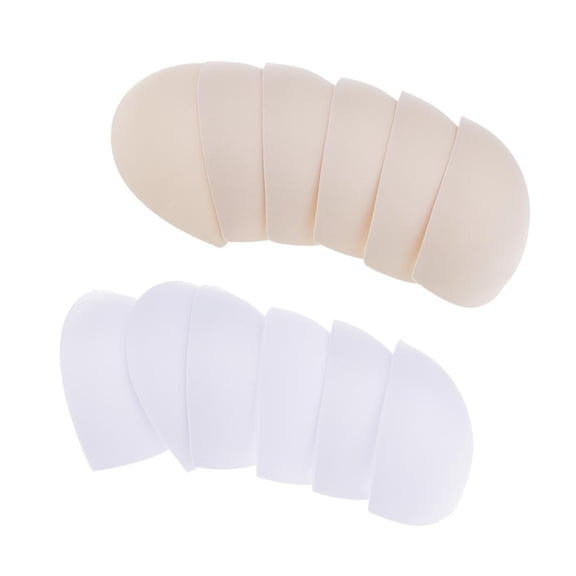 6 Pair Reusable Foam Bra Inserts Breathable Breast Pads Swimsuit Replacement
