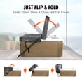 thumbnail image 2 of KFFKFF Spa and Hot Tub Cover Lift, Adjustable Dimensions from 31.5" to 41.3" in Height and 53" to 92.5" in Width, Installation on One Side at the Base, Compatible with a Range of Rectangular Bathtub, 2 of 9