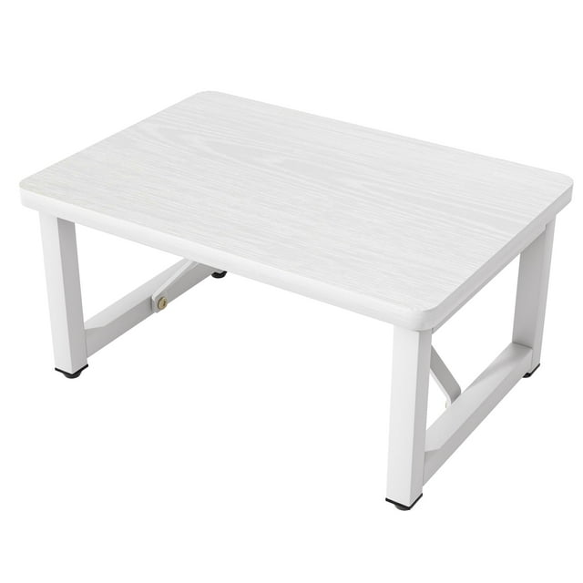 Taburete SZLHANJZ, madera blanca y metal, carga 40 kg
