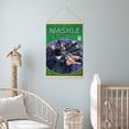 thumbnail image 6 of Magic and Muscles Poster Hanger Art, Japanese Anime Scroll Poster, Wood Magnet Poster Frame for Bedroom Living Room Dorm, 6 of 8