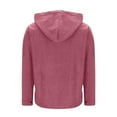 thumbnail image 6 of Erwazi Women's Slim Fit Corduroy Jacket Hooded Solid Long Sleeve With Chest Pocket Casual Jacket, 6 of 8