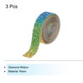 thumbnail image 3 of Unique Bargains 3Roll 1 Yard 8mm Self Adhesive Crystal Rhinestone Ribbon for Crafts Project, Red,Green,Blue,Yellow, 3 of 5