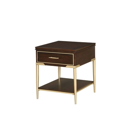Acme Eschenbach End Table With 1 Storage Drawer In Cherry