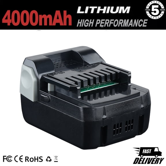 BSL1815 4.0Ah Replace for HITACHI 18Volt BSL1830 Li-ion Battery BSL1815X BSL1840 BSL1830C Compatible With Cordless Power Tools
