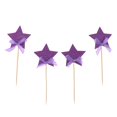thumbnail image 1 of 4 x Primeros de Torta Estrella de Cumpleaños Brillo para Shower de Bebé Decotaciónes de tarta Casamiento Púrpura BLESIY Primeros de la torta de las estrellas, 1 of 8