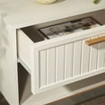 thumbnail image 4 of SAFAVIEH Axelle Modern 1 Drawer Nightstand,Bleached White/Gold, 4 of 14