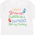 thumbnail image 4 of Inktastic Journalist like Mommy Boys or Girls Long Sleeve Toddler T-Shirt, 4 of 5