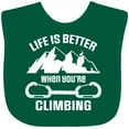 thumbnail image 3 of Inktastic Rock Climbing Mountains Boys or Girls Baby Bib, 3 of 4