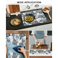 thumbnail image 6 of nqOlkjepod Large Induction Cooktop Protector Mat 24"x21", Gray Garden Stove Top Covers for Electric Stove, Retro Mountain Tree Forest Landscape Stove Burner Cover Mats, Glass Top Stove Cover, 6 of 8