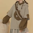 thumbnail image 4 of Fesfesfes Cute Bear Tops Hoodie Fall Winter Young Ladies Long Sleeve Lovely Bear Style Teen Girls Sweatshirt Plus Size Women Personality Y2K Hooded Tops with Bag, 4 of 7
