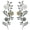 Green, variant on Colorful Metal Flower Leaves Wall Sculptures, 2 Pack, Indoor Outdoor Home Decor